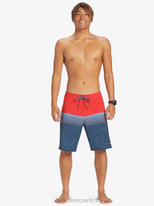 Hommes Quiksilver boardshort surfsilk panel 20 D6PT132 rouge à haut risque