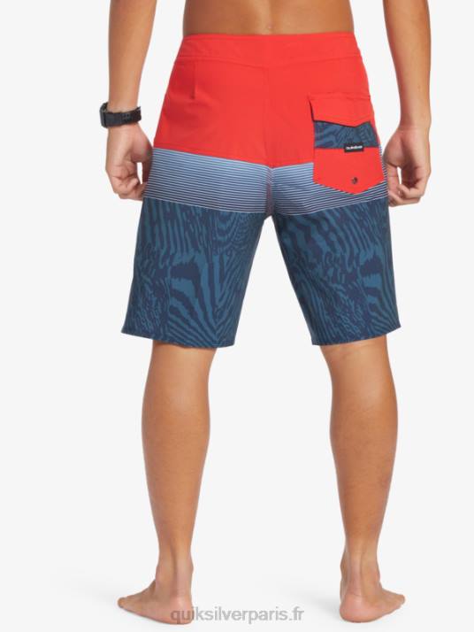 Hommes Quiksilver boardshort surfsilk panel 20 D6PT132 rouge à haut risque