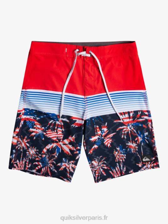 Hommes Quiksilver boardshort surfsilk panel 20 D6PT1459 rouge à haut risque