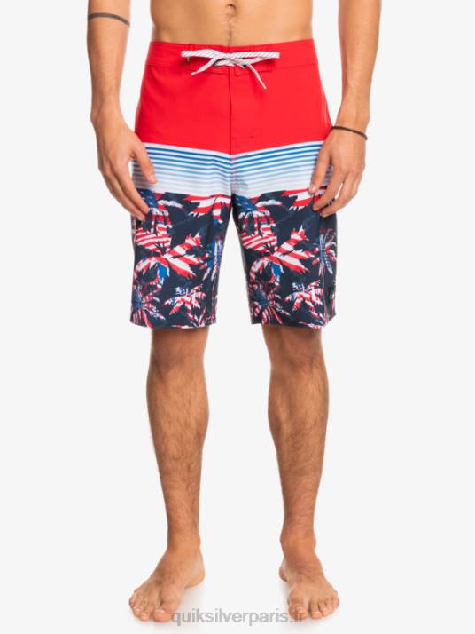 Hommes Quiksilver boardshort surfsilk panel 20 D6PT1459 rouge à haut risque