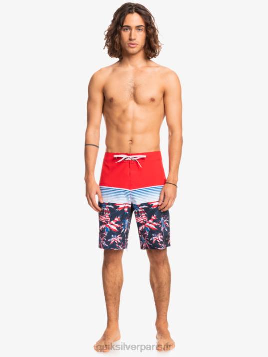 Hommes Quiksilver boardshort surfsilk panel 20 D6PT1459 rouge à haut risque