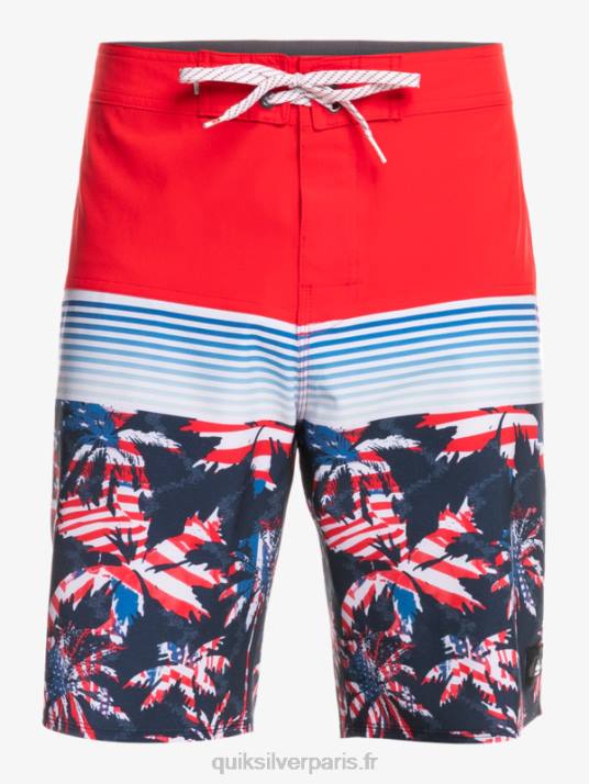 Hommes Quiksilver boardshort surfsilk panel 20 D6PT1459 rouge à haut risque