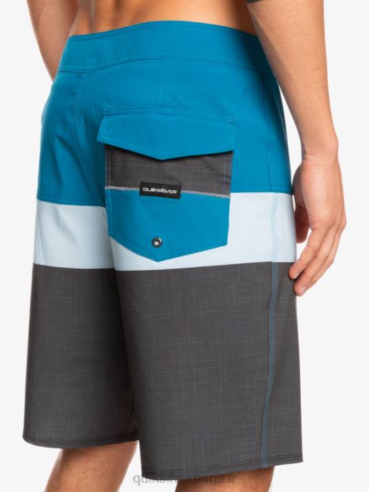 Hommes Quiksilver boardshort surfsilk panel 20 D6PT1462 bleu gris