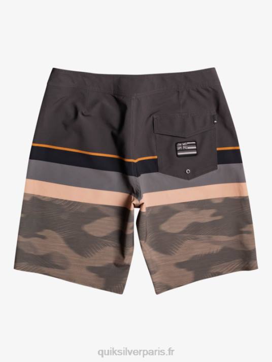 Hommes Quiksilver boardshort surfsilk à rayures délavées 20 D6PT1603 feuille de vigne
