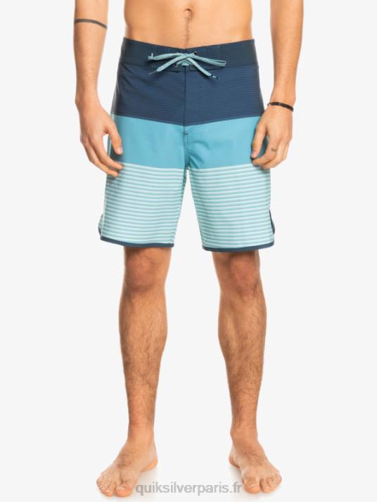 Hommes Quiksilver boardshort tijuana 19 en soie de surf D6PT1398 insigne bleu
