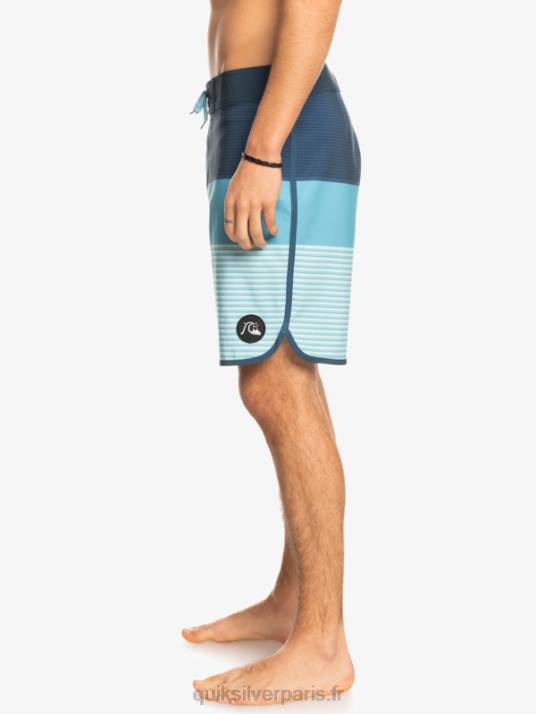 Hommes Quiksilver boardshort tijuana 19 en soie de surf D6PT1398 insigne bleu