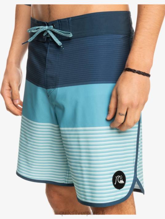 Hommes Quiksilver boardshort tijuana 19 en soie de surf D6PT1398 insigne bleu