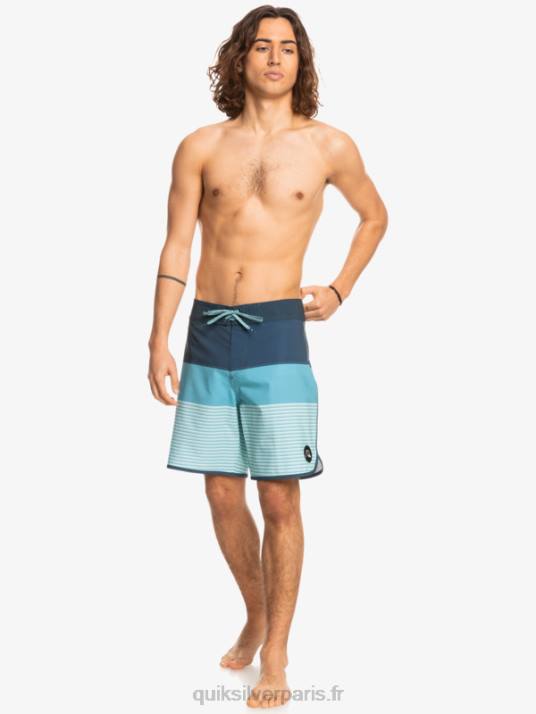 Hommes Quiksilver boardshort tijuana 19 en soie de surf D6PT1398 insigne bleu