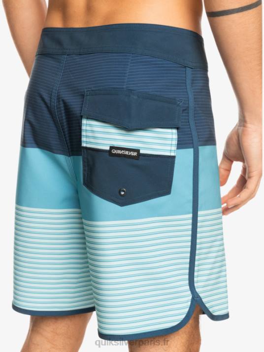 Hommes Quiksilver boardshort tijuana 19 en soie de surf D6PT1398 insigne bleu