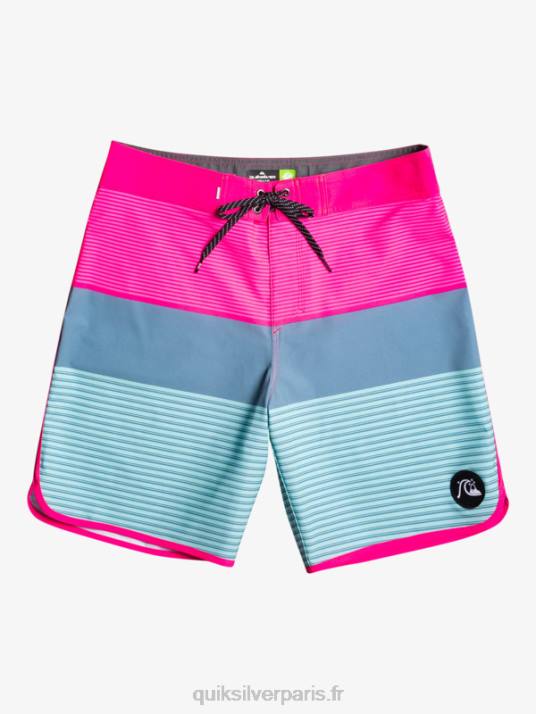 Hommes Quiksilver boardshort tijuana 19 en soie de surf D6PT1401 lueur rose