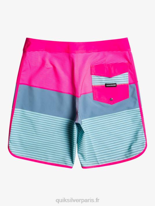 Hommes Quiksilver boardshort tijuana 19 en soie de surf D6PT1401 lueur rose
