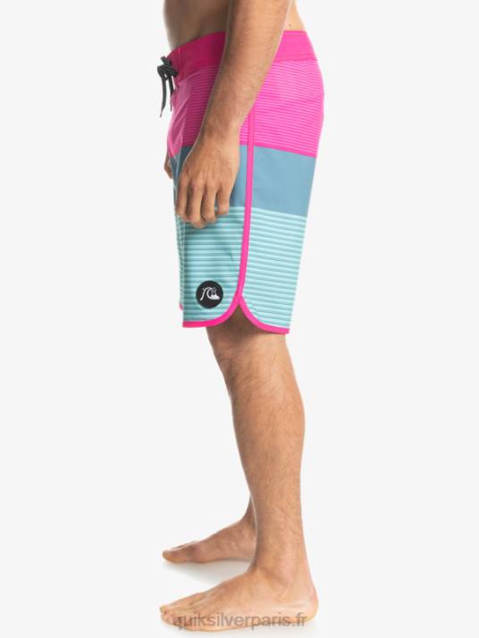 Hommes Quiksilver boardshort tijuana 19 en soie de surf D6PT1401 lueur rose