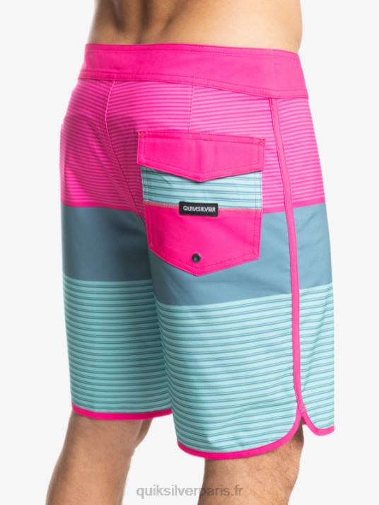 Hommes Quiksilver boardshort tijuana 19 en soie de surf D6PT1401 lueur rose
