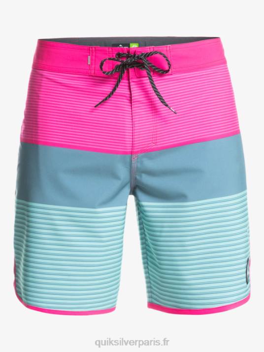 Hommes Quiksilver boardshort tijuana 19 en soie de surf D6PT1401 lueur rose
