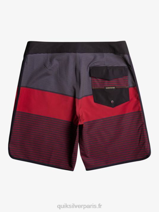 Hommes Quiksilver boardshort tijuana 19 en soie de surf D6PT1405 vin rubis