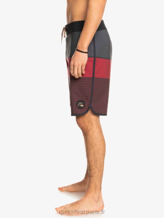 Hommes Quiksilver boardshort tijuana 19 en soie de surf D6PT1405 vin rubis