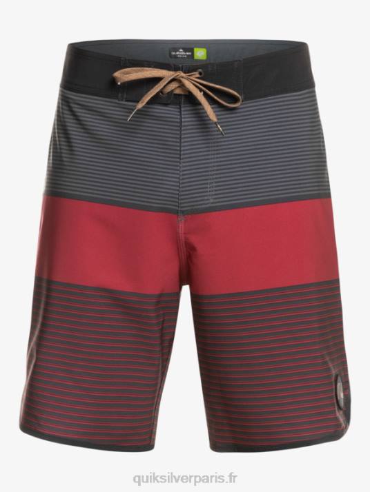 Hommes Quiksilver boardshort tijuana 19 en soie de surf D6PT1405 vin rubis