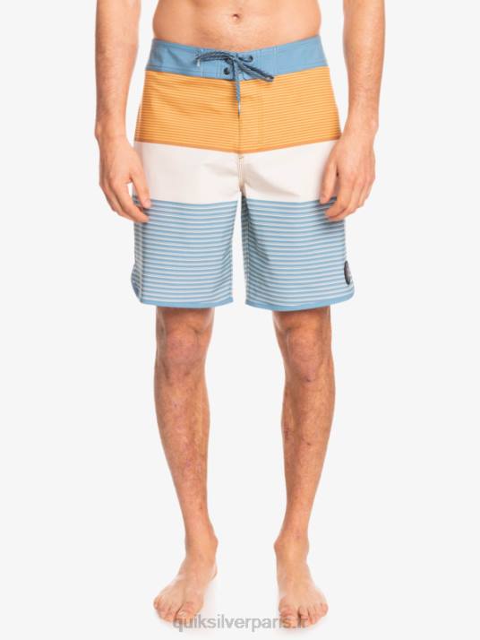 Hommes Quiksilver boardshort tijuana 19 en soie de surf D6PT1406 capitaines bleu
