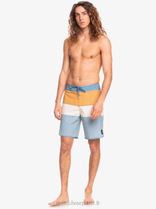 Hommes Quiksilver boardshort tijuana 19 en soie de surf D6PT1406 capitaines bleu