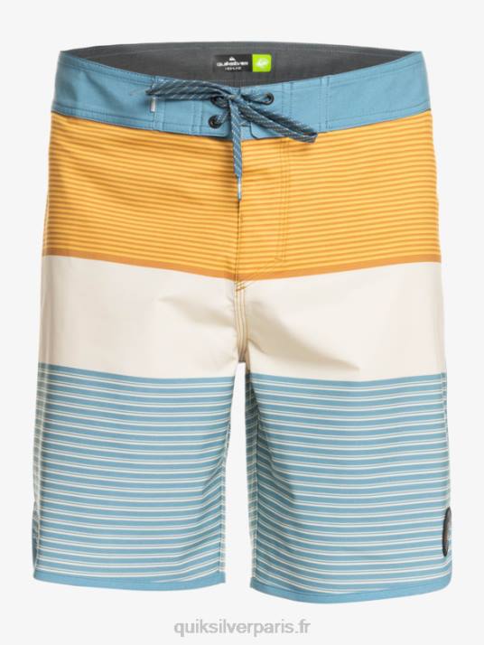 Hommes Quiksilver boardshort tijuana 19 en soie de surf D6PT1406 capitaines bleu