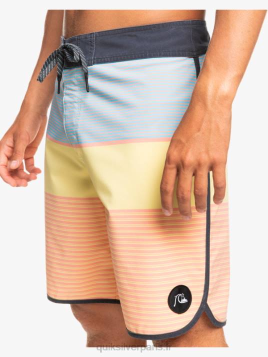 Hommes Quiksilver boardshort tijuana 19 en soie de surf D6PT1408 rose pêche