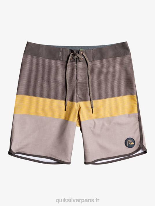 Hommes Quiksilver boardshort tijuana 19 en soie de surf D6PT1867 café turc