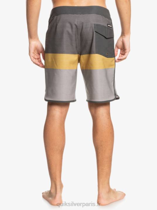 Hommes Quiksilver boardshort tijuana 19 en soie de surf D6PT1867 café turc