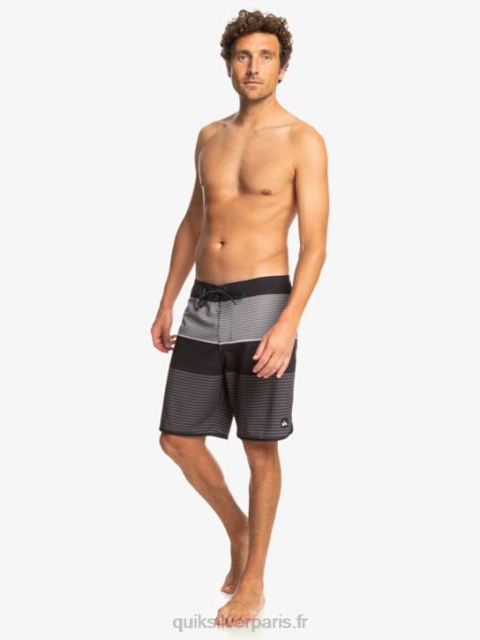 Hommes Quiksilver boardshort tijuana 19 en soie de surf D6PT206 noir