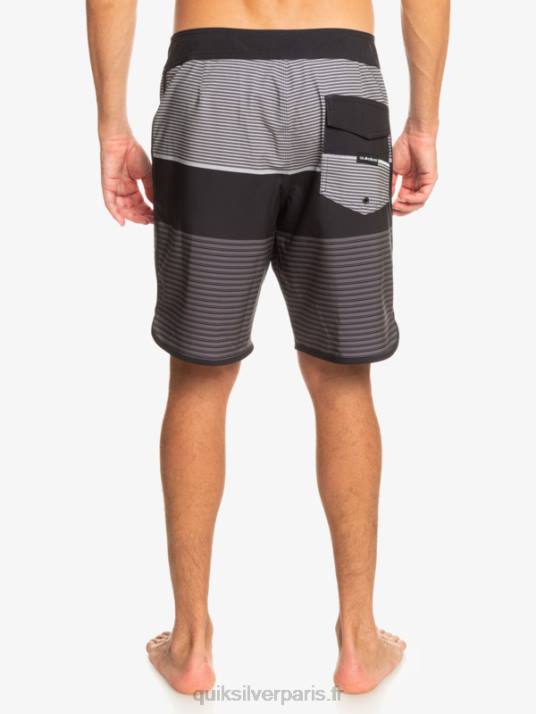 Hommes Quiksilver boardshort tijuana 19 en soie de surf D6PT206 noir