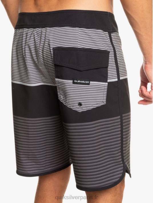 Hommes Quiksilver boardshort tijuana 19 en soie de surf D6PT206 noir