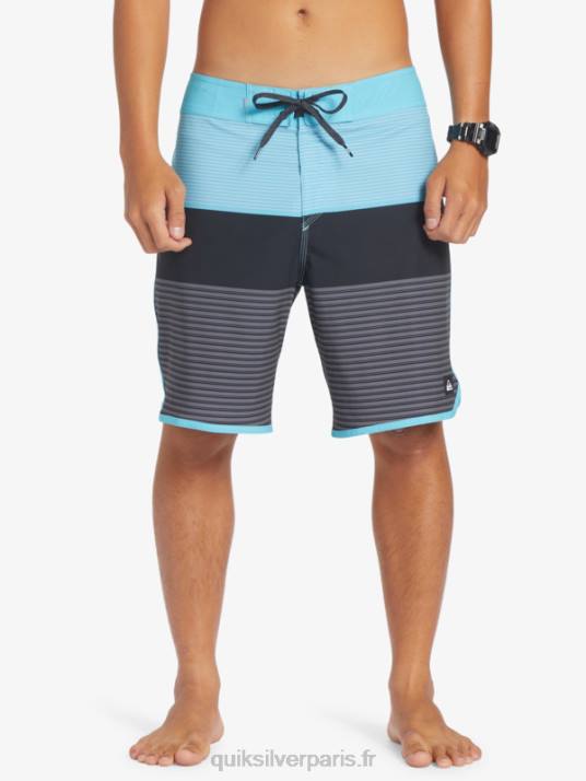 Hommes Quiksilver boardshort tijuana 19 en soie de surf D6PT209 bleu rivière