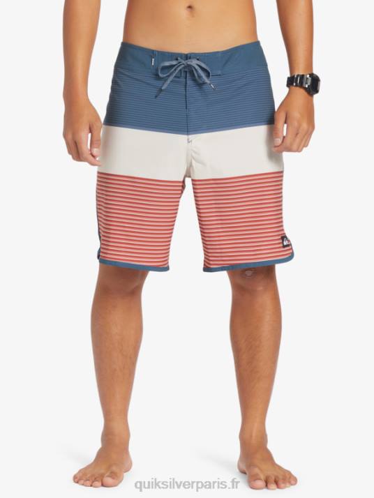 Hommes Quiksilver boardshort tijuana 19 en soie de surf D6PT210 La marine de minuit