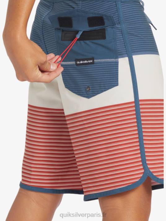 Hommes Quiksilver boardshort tijuana 19 en soie de surf D6PT210 La marine de minuit