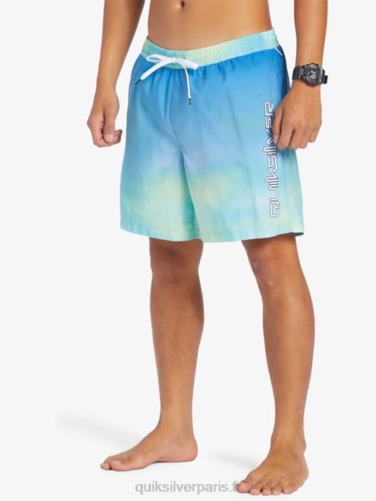 Hommes Quiksilver brise quotidienne 17 volées D6PT722 bleu rivière
