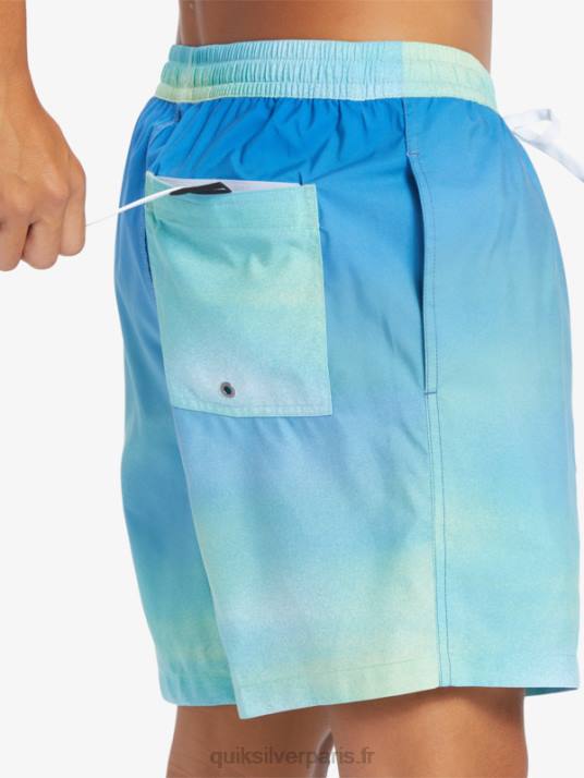 Hommes Quiksilver brise quotidienne 17 volées D6PT722 bleu rivière