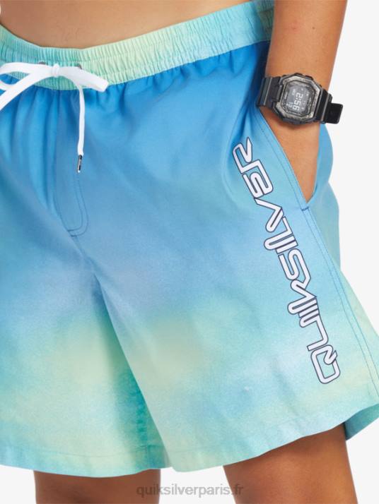 Hommes Quiksilver brise quotidienne 17 volées D6PT722 bleu rivière