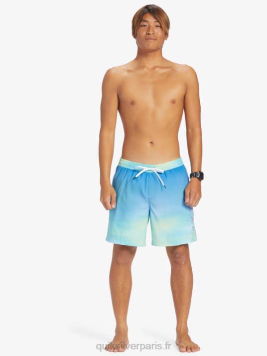 Hommes Quiksilver brise quotidienne 17 volées D6PT722 bleu rivière