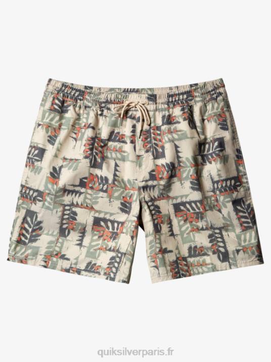 Hommes Quiksilver canoës waterman reef 17 volées D6PT546 pirogue à riz brun