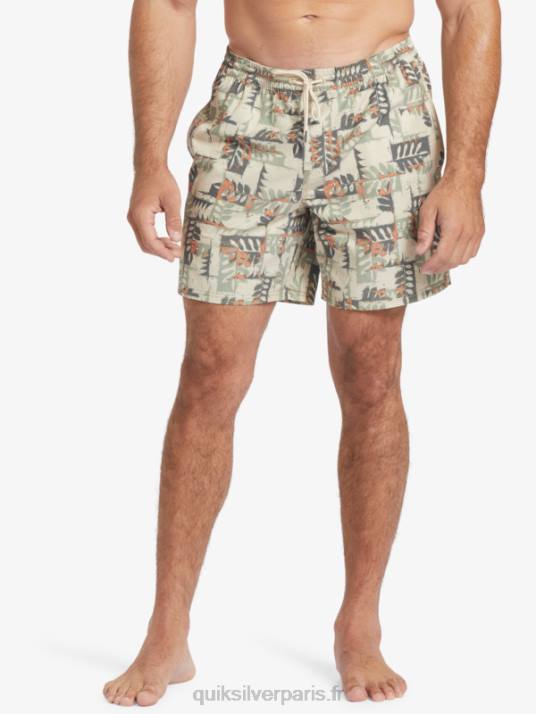 Hommes Quiksilver canoës waterman reef 17 volées D6PT546 pirogue à riz brun