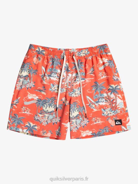 Hommes Quiksilver hotel paradiso 17 salves D6PT1766 hotel paradiso - rouge aurore