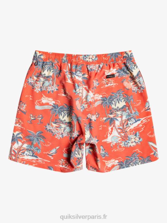 Hommes Quiksilver hotel paradiso 17 salves D6PT1766 hotel paradiso - rouge aurore