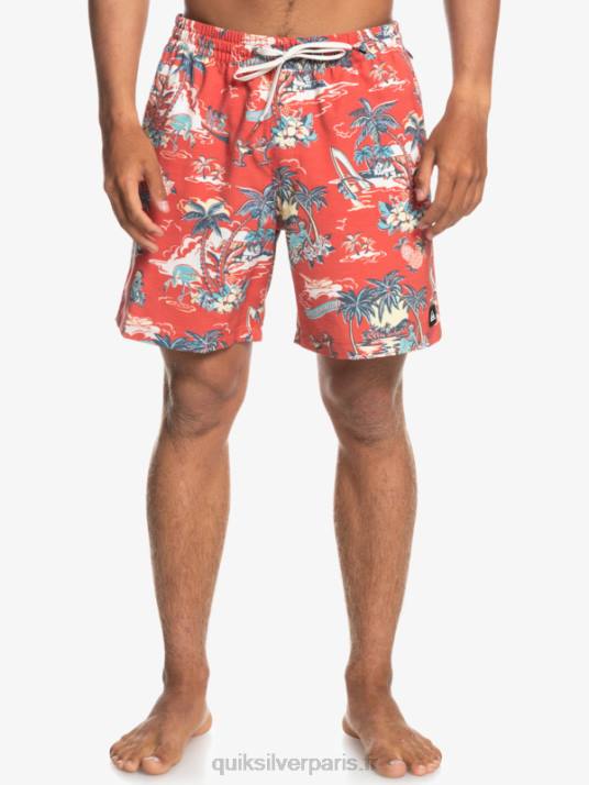 Hommes Quiksilver hotel paradiso 17 salves D6PT1766 hotel paradiso - rouge aurore