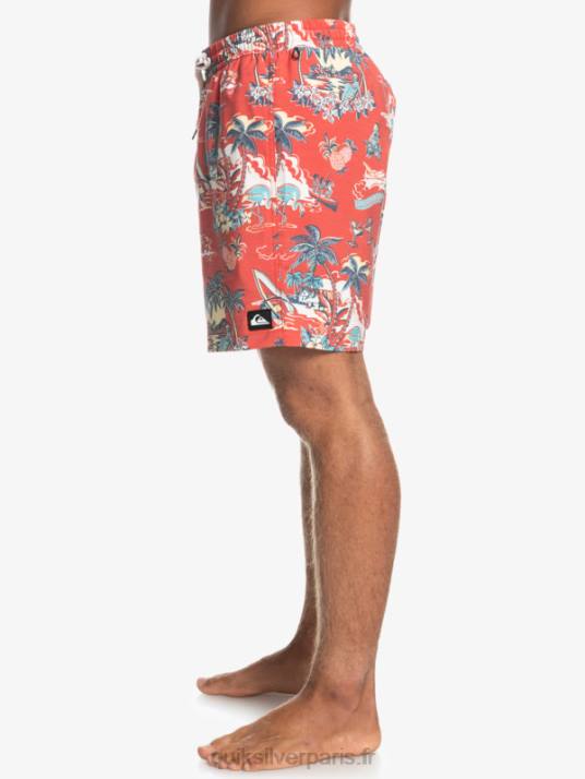 Hommes Quiksilver hotel paradiso 17 salves D6PT1766 hotel paradiso - rouge aurore