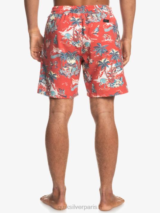 Hommes Quiksilver hotel paradiso 17 salves D6PT1766 hotel paradiso - rouge aurore