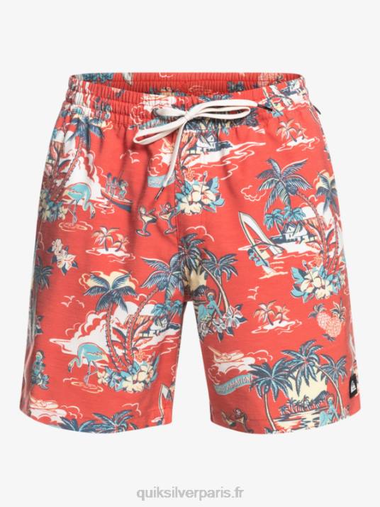 Hommes Quiksilver hotel paradiso 17 salves D6PT1766 hotel paradiso - rouge aurore