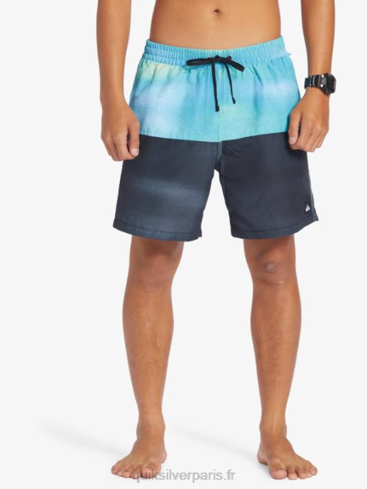 Hommes Quiksilver logo des fesses 17 volées D6PT482 bleu rivière