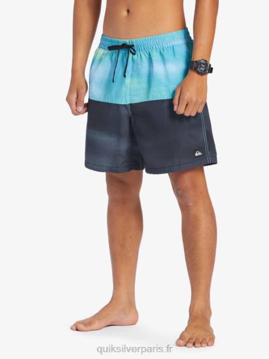 Hommes Quiksilver logo des fesses 17 volées D6PT482 bleu rivière