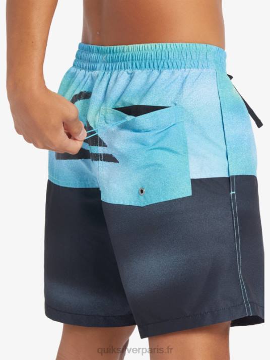 Hommes Quiksilver logo des fesses 17 volées D6PT482 bleu rivière
