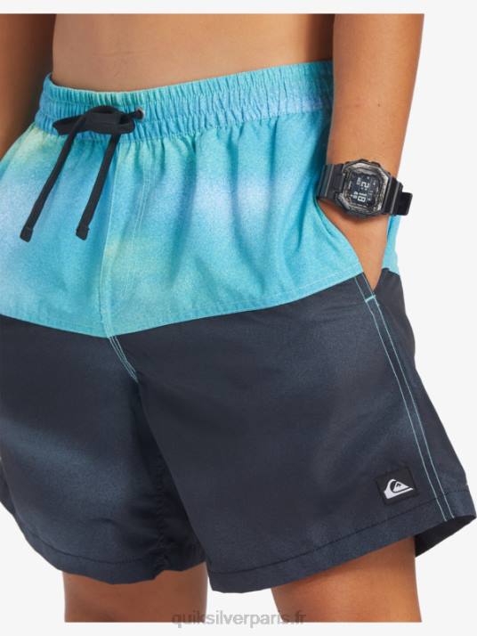 Hommes Quiksilver logo des fesses 17 volées D6PT482 bleu rivière