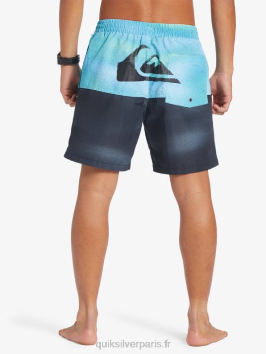 Hommes Quiksilver logo des fesses 17 volées D6PT482 bleu rivière